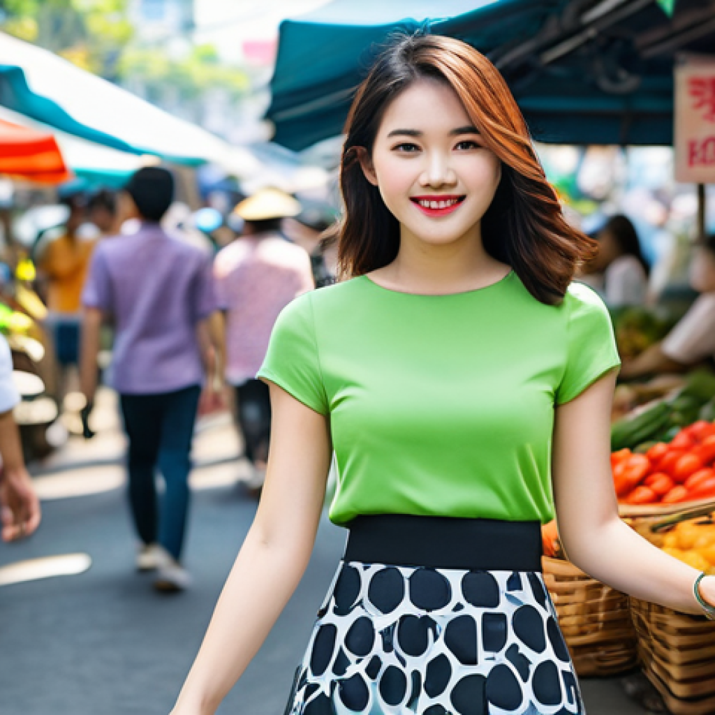 웨어러블 기기의 글로벌 트렌드 비교 - **Prompt 1: Urban Convenience and Style in Asia**
    "A stylish young Vietnamese woman, in her earl...
