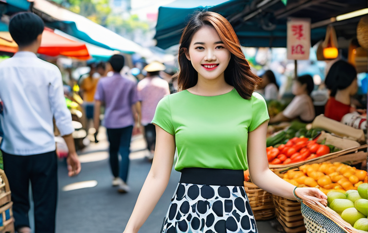 웨어러블 기기의 글로벌 트렌드 비교 - **Prompt 1: Urban Convenience and Style in Asia**
    "A stylish young Vietnamese woman, in her earl...