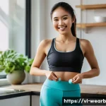 웨어러블 헬스케어의 맞춤형 솔루션 개발 - **Prompt:** A young Vietnamese woman in her late 20s, wearing a stylish fitness tracker, smiles warm...